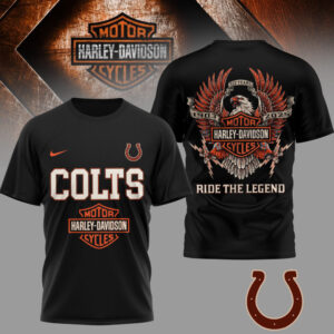 Indianapolis Colts | Premium NFL 122 Year Harley Davidson 3D Shirt AMCCLG002485
