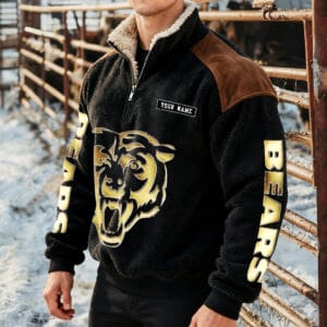 Chicago Bears Premium Sherpa Sweatshirt Custom Any Name AMCCLG002259