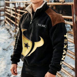 Houston Texans Premium Sherpa Sweatshirt Custom Any Name AMCCLG002273