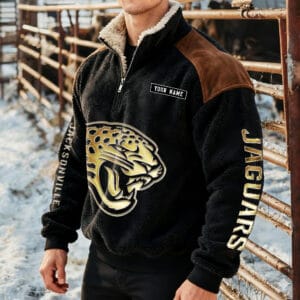 Jacksonville Jaguars Premium Sherpa Sweatshirt Custom Any Name AMCCLG002277