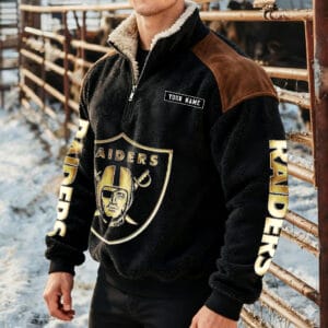 Las Vegas Raiders Premium Sherpa Sweatshirt Custom Any Name AMCCLG002281
