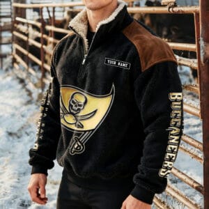 Tampa Bay Buccaneers Premium Sherpa Sweatshirt Custom Any Name AMCCLG002307