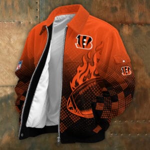 Cincinnati Bengals Personalized Corduroy Bomber Jacket AMCCLG001960
