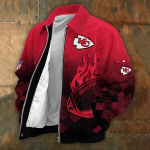 Kansas City Chiefs Personalized Corduroy Bomber Jacket AMCCLG002040