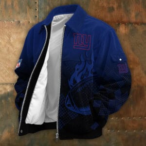New York Giants Personalized Corduroy Bomber Jacket AMCCLG002111
