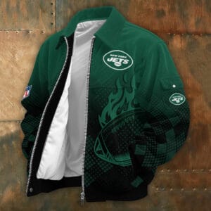 New York Jets Personalized Corduroy Bomber Jacket AMCCLG002120