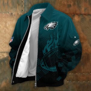 Philadelphia Eagles Personalized Corduroy Bomber Jacket AMCCLG002129