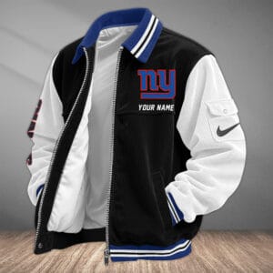 New York Giants Personalized Corduroy Bomber Jacket AMCCLG002112