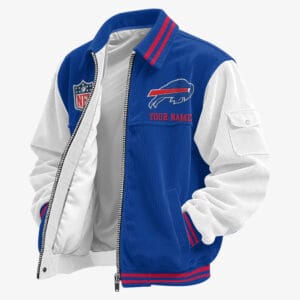 Buffalo Bills Personalized Corduroy Bomber Jacket AMCCLG001935