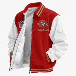 San Francisco 49ers Personalized Corduroy Bomber Jacket AMCCLG002148