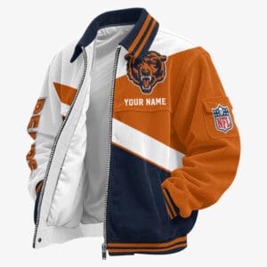 Chicago Bears Personalized Corduroy Bomber Jacket AMCCLG001954