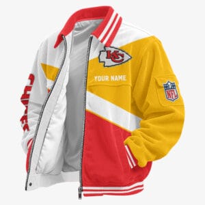 Kansas City Chiefs Personalized Corduroy Bomber Jacket AMCCLG002043