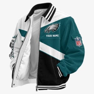 Philadelphia Eagles Personalized Corduroy Bomber Jacket AMCCLG002132