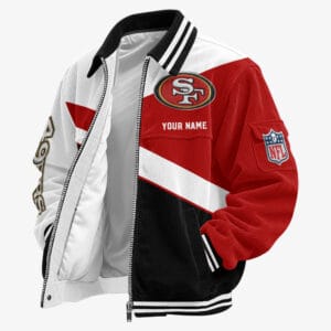 San Francisco 49ers Personalized Corduroy Bomber Jacket AMCCLG002149