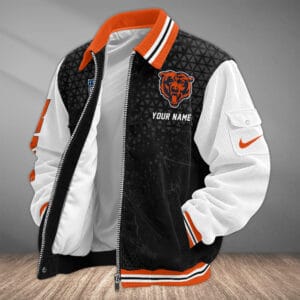 Chicago Bears Personalized Corduroy Bomber Jacket AMCCLG001955