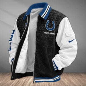 Indianapolis Colts Personalized Corduroy Bomber Jacket AMCCLG002026