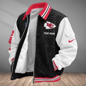 Kansas City Chiefs Personalized Corduroy Bomber Jacket AMCCLG002044