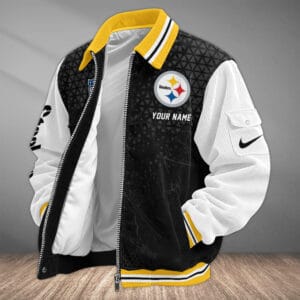 Pittsburgh Steelers Personalized Corduroy Bomber Jacket AMCCLG002142