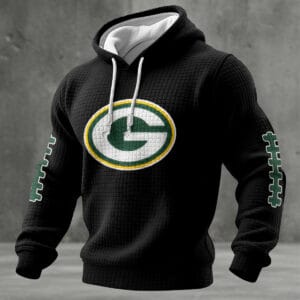 Green Bay Packers Personalized Waffle Hoodie AMCCLG002207