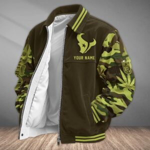 Houston Texans US 250th Anniversary Personalized Corduroy Bomber Jacket AMCCLG002880