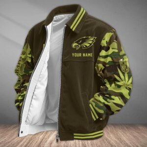 Philadelphia Eagles US 250th Anniversary Personalized Corduroy Bomber Jacket AMCCLG002928