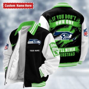 Seattle Seahawks x Super Bowl 2026 Limited Edition Personalized Corduroy Bomber Jacket AMCCLG002960