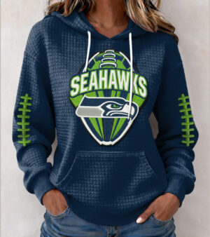 Seattle Seahawks x Super Bowl 2026 Limited Edition Personalized Waffle Hoodie AMCCLG003014