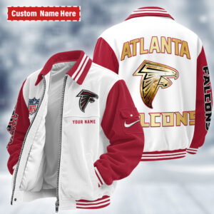 Atlanta Falcons Personalized Corduroy Bomber Jacket AMCCLG002539