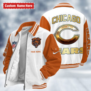 Chicago Bears Personalized Corduroy Bomber Jacket AMCCLG002584