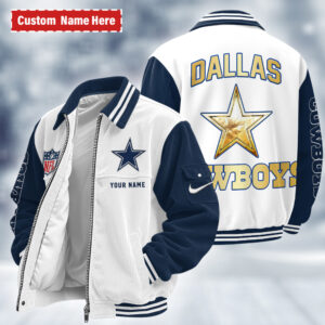 Dallas Cowboys Personalized Corduroy Bomber Jacket AMCCLG002614