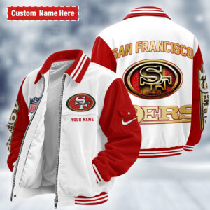 San Francisco 49ers Personalized Corduroy Bomber Jacket AMCCLG002825