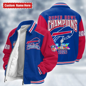 Buffalo Bills Super Bowl LX 2026 Personalized Corduroy Bomber Jacket AMCCLG002835