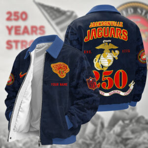 Jacksonville Jaguars US 250th Anniversary Personalized Corduroy Bomber Jacket AMCCLG002888