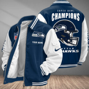 Seattle Seahawks x Super Bowl 2026 Limited Edition Personalized Corduroy Bomber Jacket AMCCLG002959