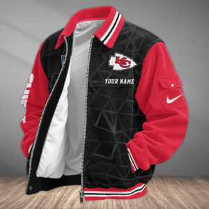 Kansas City Chiefs Personalized Corduroy Bomber Jacket AMCCLG002685