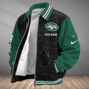 New York Jets Personalized Corduroy Bomber Jacket AMCCLG002761