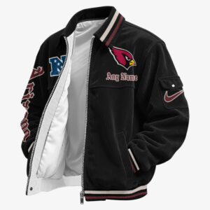 Arizona Cardinals Personalized Corduroy Bomber Jacket AMCCLG002529