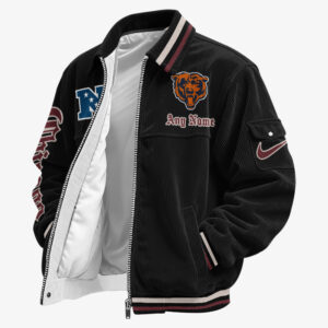 Chicago Bears Personalized Corduroy Bomber Jacket AMCCLG002575