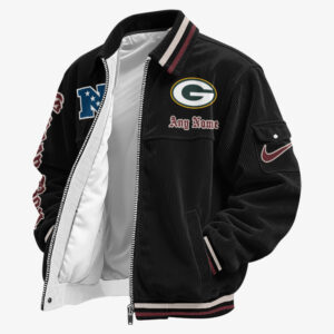 Green Bay Packers Personalized Corduroy Bomber Jacket AMCCLG002648