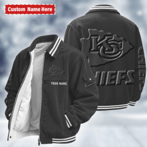 Kansas City Chiefs Personalized Corduroy Bomber Jacket AMCCLG002688