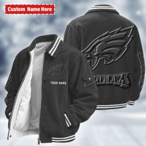 Philadelphia Eagles Personalized Corduroy Bomber Jacket AMCCLG002779