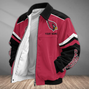 Arizona Cardinals Personalized Corduroy Bomber Jacket AMCCLG002531