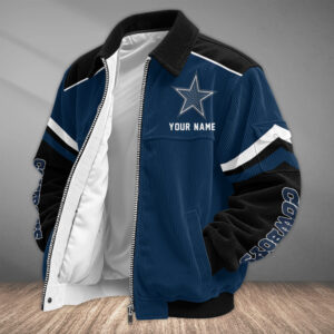 Dallas Cowboys Personalized Corduroy Bomber Jacket AMCCLG002607
