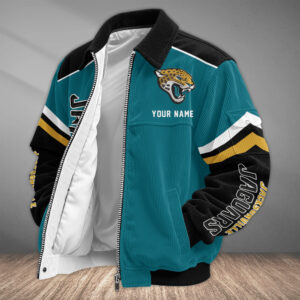 Jacksonville Jaguars Personalized Corduroy Bomber Jacket AMCCLG002681