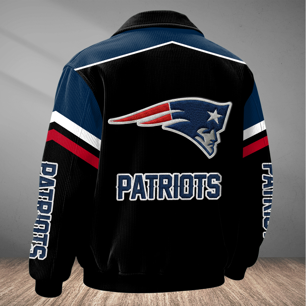 New England Patriots Personalized Corduroy Bomber Jacket AMCCLG002742 - Image 2