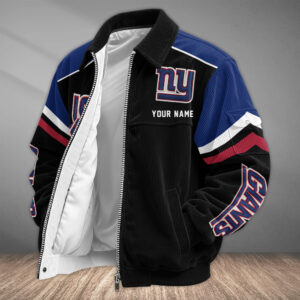 New York Giants Personalized Corduroy Bomber Jacket AMCCLG002757
