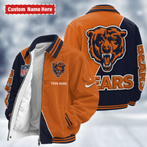 Chicago Bears Personalized Corduroy Bomber Jacket AMCCLG002578