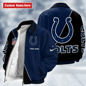 Indianapolis Colts Personalized Corduroy Bomber Jacket AMCCLG002674