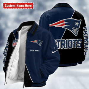 New England Patriots Personalized Corduroy Bomber Jacket AMCCLG002743