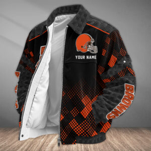 Cleveland Browns Personalized Corduroy Bomber Jacket AMCCLG002602